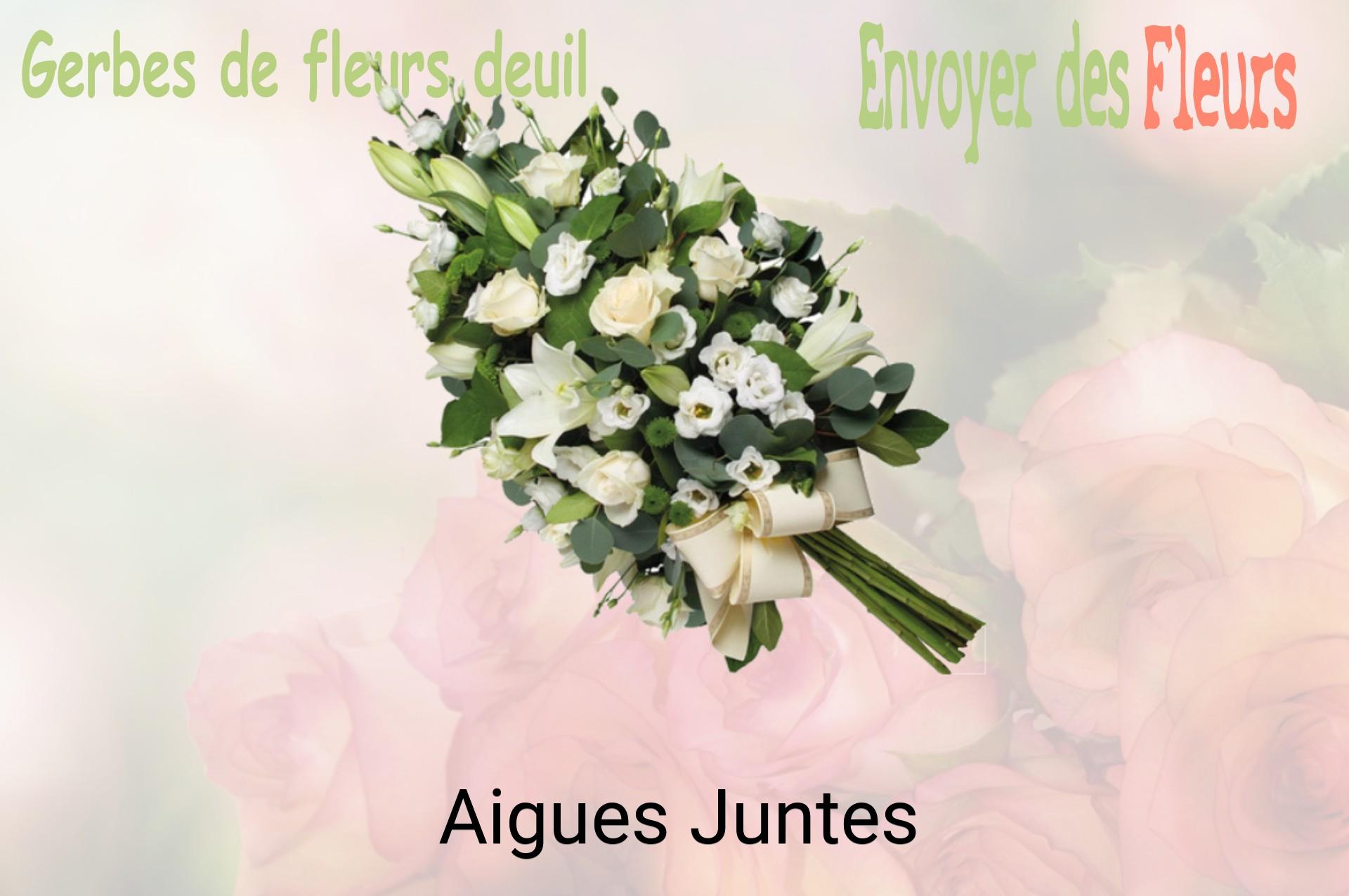 Gerbe de fleurs de deuil livrée à Aigues-Juntes